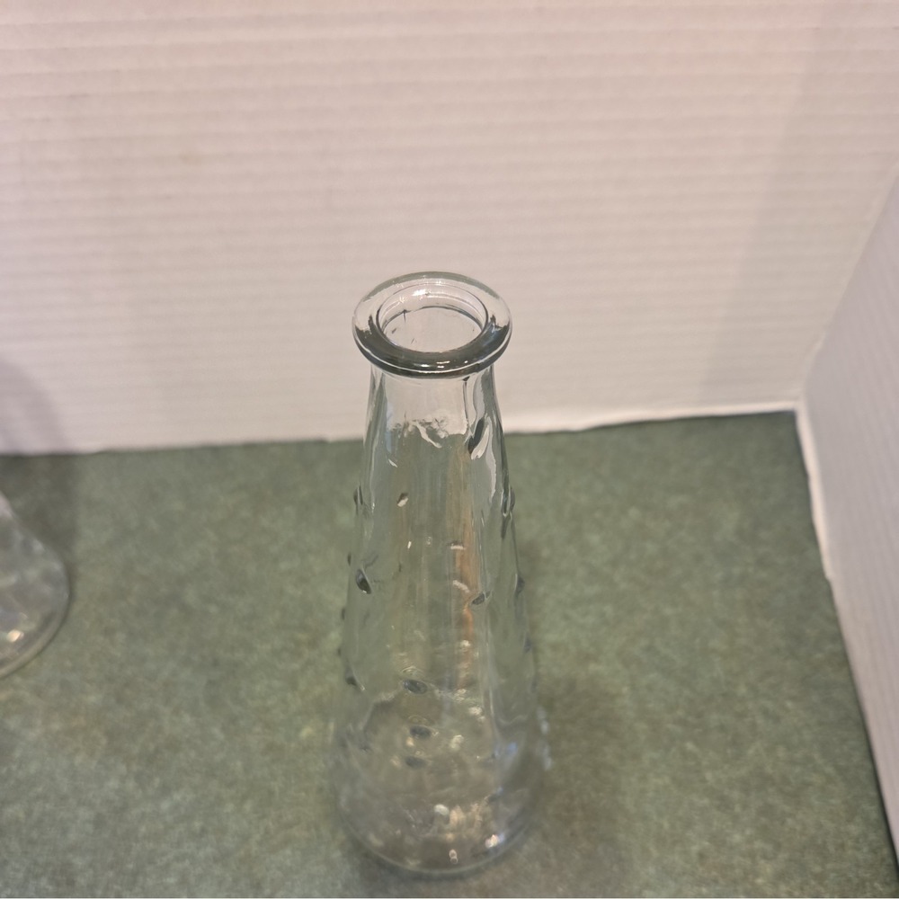 SET OF 2 IKEA GLASS BUD VASES #15234 7 1/8" TALL DESIGNED BY EMMA DAFANAS - Picture 5 of 7